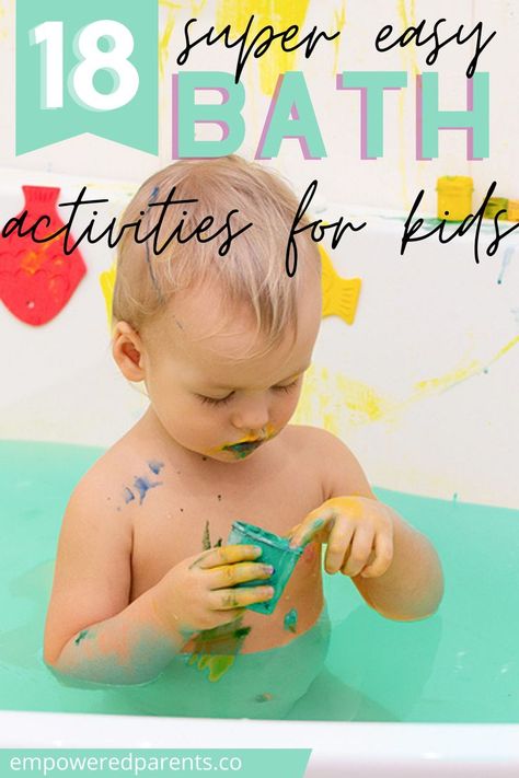 Bath Sensory Play, Fun Bathtub Ideas For Kids, Toddler Bath Activities, Bathtime Fun For Kids, Bath Activities For Toddlers, Mess Free Toddler Activities, Toddler Bath Tub, Bath Activities, Bath Tub Fun