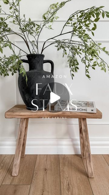 SAGE PHILLIPS | home decor + diy on Instagram: "these amazing faux ficus stems from Amazon look unbelievably realistic and come in a set of 2 for just $21 CAD! 🙌🏼 I styled 2 stems here ☺️ comment SHOP to get a link sent directly to your inbox or click the link in my bio and select “SHOP MY INSTAGRAM” follow @sagephillipshome for diys, home tips and tricks, decor and styling inspo! • • #homedecor #organicmodern #ａｅｓｔｈｅｔｉｃ #entrywaydecor #minimalist #amazonhomedecor #amazonhomefinds #amazonfinds #amazonmusthaves #amazon #amazonhome #neutralhome #neutraldecor #fauxflowers #homedesign #ltkhome" Sage Phillips, Home Tips And Tricks, Amazon Home Decor, Select Shop, Home Decor Diy, Neutral Decor, Amazon Home, Organic Modern, Home Tips