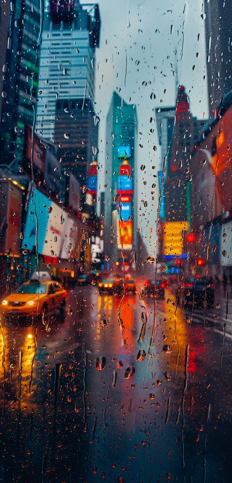 urban vibe New York Painting, Peisaj Urban, Rain Art, Cool Car Pictures, Photography Inspo, Car Pictures, Cool Cars, Cityscape, Phone Wallpaper