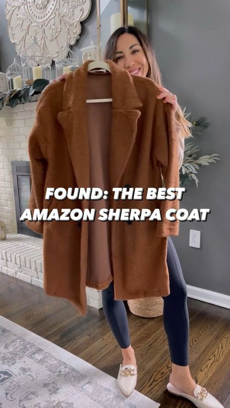 Angashion Women Long Sherpa Coat - … curated on LTK Long Sherpa Coat, Sherpa Coat, Teddy Coat, Fall Coat, Winter Coat, My Style