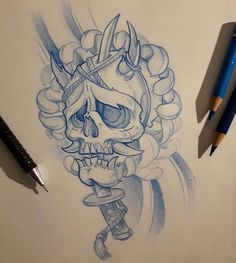 Skull #ozer #tatouage #tattoo #graffiti #loveletters #ironink #nantes #westcotedeporc #japanese #skull Drawing Design Ideas, Design Ideas Drawing, Japanese Skull, Tattoo Graffiti, Skull Reference, Sick Tattoo, Asian Tattoos, Reference Drawing, Japan Tattoo