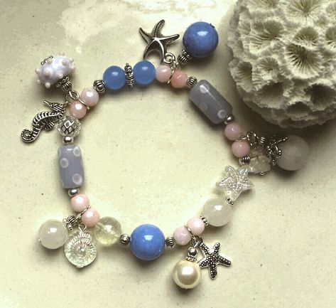 Sea Charm Bracelet, Sea Theme Bracelets, Sea Inspired Bracelets, Sea Themed Bracelet, Beach Bracelets, Coastal Charm, Sea Inspired, Sea Horse, Sea Theme