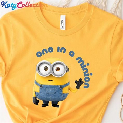 One In A Minion Shirt Minions Birthday Gift Hoodie T-Shirt Check more at https://katycollection.com/product/one-in-a-minion-shirt-minions-birthday-gift-hoodie-t-shirt/ Minion Shirt Ideas, One In A Minion, Minion Shirts, Minions Birthday, A Minion, Minion Birthday, Cartoons Love, Tshirt Design, New T