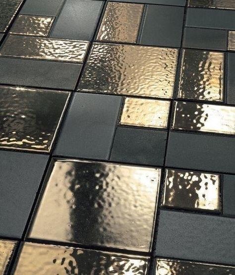 Attention grabber Ceramic Flooring, Gold Tile, Smart Tiles, Design Industrial, Ceramic Floor, Floor Design, 인테리어 디자인, My Dream Home, Exterior Design