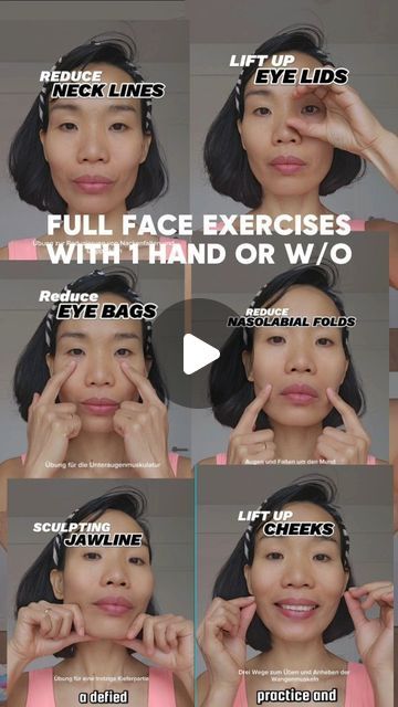 Anti Aging Facial Exercises, Full Face Exercises, Face Toning Exercises Facial Yoga, Face Yoga For Forehead Lines, How To Get A Snatched Face, Face Pressure Points Facial Massage, Face Gym Facial Exercises, Facial Exercises Before And After, Parmita Katkar Face Yoga