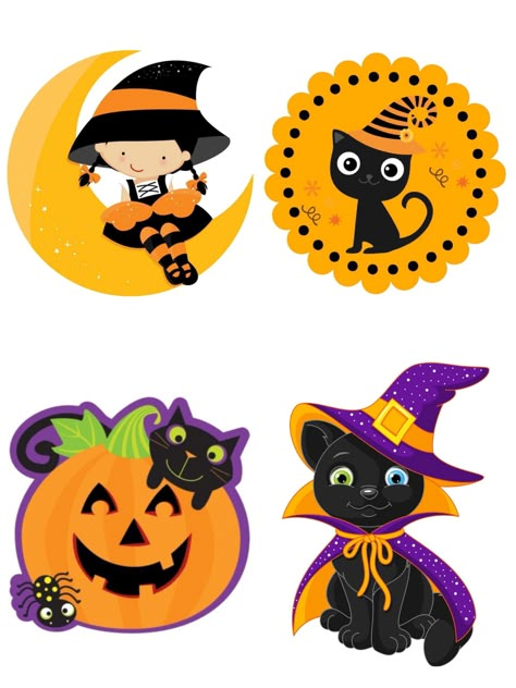 Stickers Printable Halloween, Halloween Toppers Printable, Happy Halloween Free Printable Tags, Free Happy Halloween Tags, Halloween Bag Toppers Free Printable, Scary Candles, Batman Invitations, Quick Halloween Crafts, Tinkerbell Party Theme