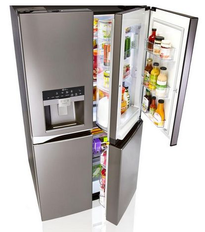 Samsung and LG both offer a French door refrigerator with multiple features. Which is better? The difference between price and features are ... French Door Fridge Organization, Door In Door Refrigerator, Modern Refrigerator, Fridge Design, Double Door Fridge, 4 Door Refrigerator, Smart Fridge, Kitchen Aid Appliances, Fridge French Door