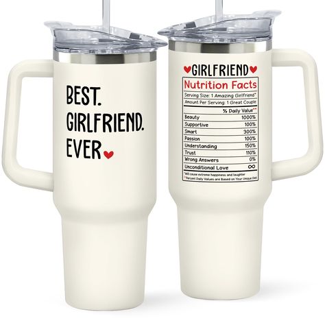 PRICES MAY VARY. GIFTS FOR GIRLFRIEND: To your special girlfriend, let this tumbler be a symbol of your immense love and boundless gratitude for having her in your life. Suitable for gift for girlfriend, gift for her, i love my girlfriend, girlfriend gift ideas, romantic gifts for her, gifts for girlfriend romantic, gifts for her who has everything, love gifts for her, gifts for girlfriend unique,... ANNIVERSARY GIFT FOR HER OR ANY OCCASION: Our tumbler is an lovely way to make her important mil What To Get Girlfriend For Birthday, Gifts To Buy For Girlfriend, Special Gifts For Girlfriend, Good Birthday Gifts For Best Friend, Girlfriend Birthday Gifts Ideas, National Girlfriend Day Gifts, Cute Girlfriend Gifts, Thoughtful Gifts For Girlfriend, Subliminal Manifestation