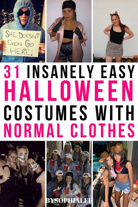 Loveeee this post! I am always trying to come up with a last minute Halloween costume with normal clothes and needed this inspiration! This year, Halloween is going to be a breeze with these sexy, funny, and spooky Halloween costumes with normal clothes! Sandwich Halloween Costume, Come On Eileen Costume, Halloween Costumes In Closet, Sick And Tired Halloween Costume, Halloween Costume With Clothes In Closet, Easy Mom Halloween Costumes Last Minute, Miss Rachel Halloween Costume, Simple Mom Halloween Costumes, Sweatpants Halloween Costumes