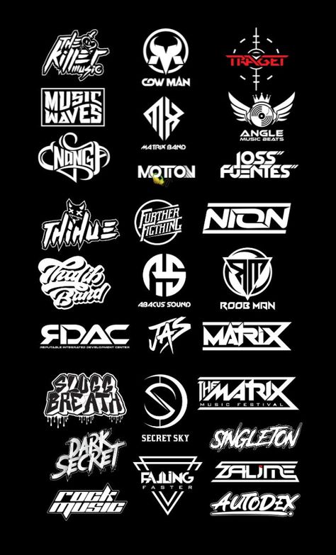 I am specialized in DJ Band Music Artist typography logo design Also specialized in Monogram Logo, Initial, Letter mark, Symbol, font & Letter Logo for your profile and business. Dj Logo Design Fonts, Abstract Logo Mark, Dj Logo Design, Best Basketball Jersey Design, Artist Typography, Logo Dj, Band Logo Design, Typography Logo Design, Dj Logo