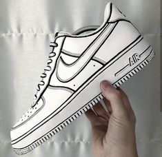 Untitled White Af1, Af1 Custom, Skor Sneakers, Custom Painted Shoes, Custom Shoes Diy, Diy Sneakers, Nike Shoes Air Force, Custom Nike Shoes, Personalized Shoes