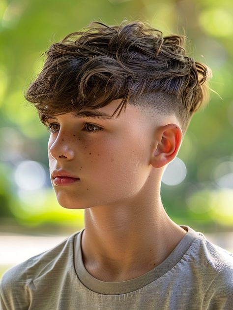 Boys Hairstyles Trendy, Trendy Boys Haircuts, Boys Curly Haircuts, Boys Fade Haircut, Haircuts For Boys, Teen Haircuts, Facial Shapes, Low Taper Fade Haircut, Teen Boy Haircut