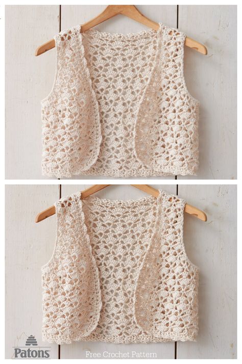 Diy Crochet Vest, Crochet Vest Outfit, Crochet Vest Pattern Free, Crochet Cardigan Tutorial, Waistcoat Pattern, Crochet Blouse Pattern, Crochet Waistcoat, Vest Pattern Free, Crochet Vest Pattern