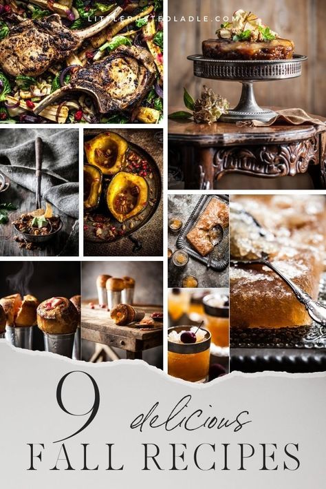 Decadent Food Dinners, Upscale Thanksgiving Dinner, Fine Dining Thanksgiving, Fall Dinner Party Desserts, Fall Birthday Dinner Ideas, Fall Dinner Party Food, Elegant Fall Appetizers, Harvest Dinner Party Menu Ideas, Fall Dinner Party Appetizers