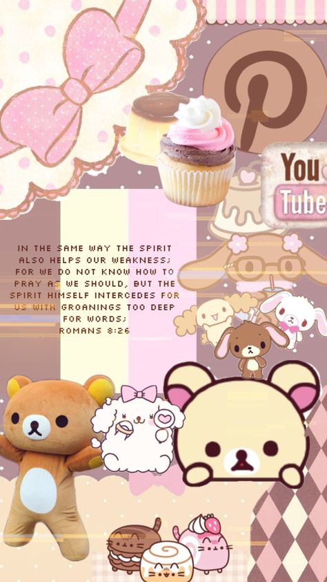 #mecore #scripture #bibleverse #neapolitan Neapolitan Background, Neapolitan Aesthetic Wallpaper, Neapolitan Wallpaper, Neapolitan Aesthetic, Romans 8 26, Rilakkuma Wallpaper, Walpaper Hello Kitty, Pink Life, Vanilla Chocolate