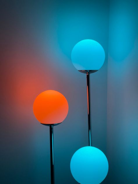 Ikea lamp eith color changing light bulbs sets mood perfectly Colour Changing Lamp, Mood Lamp Aesthetic, Cool Room Lighting, Living Room Ambient Lighting, Ambient Lighting Aesthetic, Bedroom Lighting Night, Cool Ceiling Lights, Living Room Mood Lighting, Mood Lighting Ideas