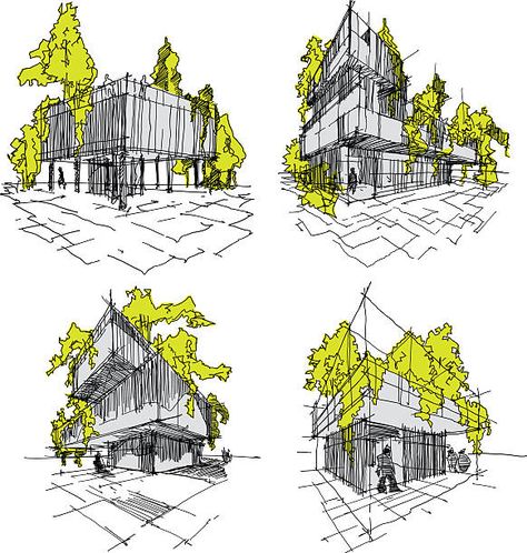 4,098 Green Building Illustrations & Clip Art - iStock Architecture Model Trees, Green Building Architecture, Croquis Architecture, Building Sketch, Nature Sketch, Building Illustration, Tree Sketches, Green Architecture, Architecture Painting