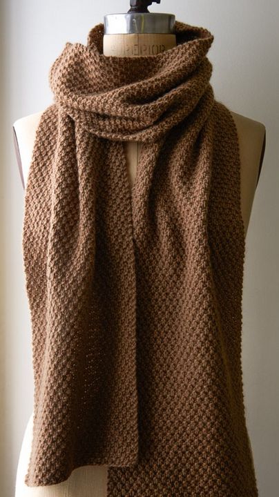 Mens Scarf Knitting Pattern, Seed Stitch Scarf, Men Scarf Pattern, Double Seed Stitch, Easy Scarf Knitting Patterns, Mens Knitted Scarf, Scarf Knitting Pattern, Knitting Scarf, Purl Bee