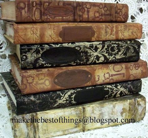 restyle your books into beautiful decor, crafts, how to, repurposing upcycling How To Age Books Diy, Decoupage Old Books, Altered Book Covers Ideas, How To Make Books Look Old, Diy Vintage Book Cover, Vintage Book Covers Diy, Decoupage Books, Distressed Books, Diy Antique Books