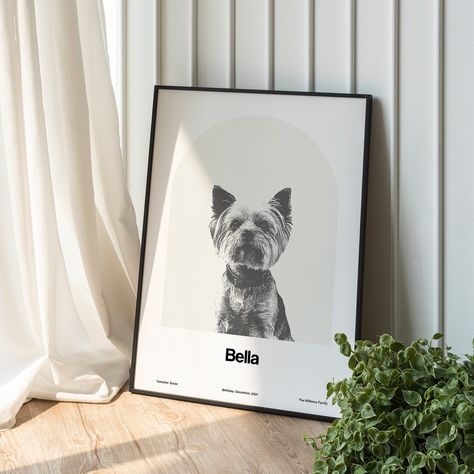 "Custom Pet Portrait and Personalized, Pet Portrait from Photo, Custom Dog Portrait Gift Poster, Wall Art Minimalist Custom Pet Portrait  by Artica Shown color: Spring Wood - Gray more Minimalist Custom Portrait Posters: https://www.etsy.com/shop/byArtica/search?search_query=Custom+Portrait These uniquely poster are great Personalized gifts for him or gifts for her as Birthday gift, Wedding gift, Christmas gifts, Holidays gift (Mother's day, Father's day, Memorial date, Easter, etc) and any other Gifts idea. ● HOW TO ORDER - Select Version/Size of order. Digital Download version (Not a physical product) or size for printed poster version (Physical product). - In the \"Add your Personalisation\" box, write all Custom information.  - Place your order. - Send photos of Pet via ETSY message. - Dog Memorial Ideas, Wood Portrait, Dog Portraits Art, Custom Pet Art, Dog Branding, Gift Poster, Personalized Posters, Dog Poster, Dog Wall Art