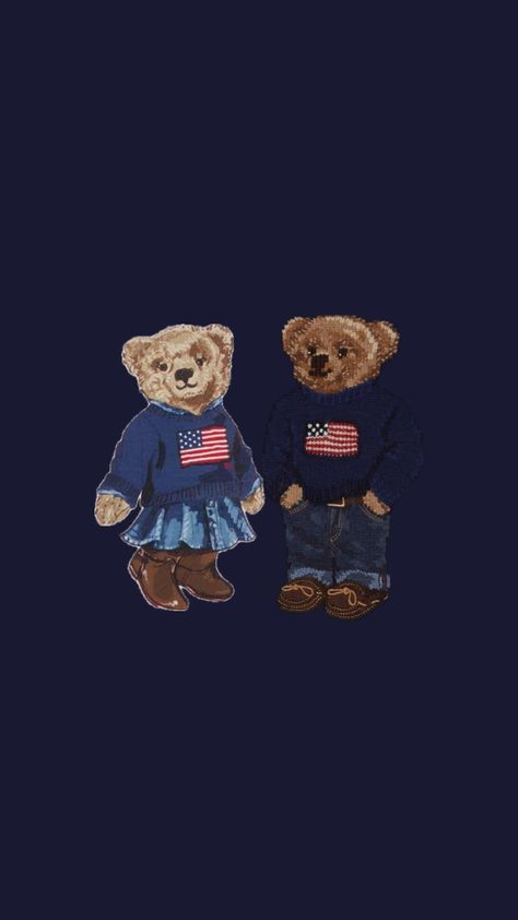 Polo Ralph Lauren Wallpaper, Teddy Bear Wallpaper, Iphone Dynamic Wallpaper, Navy Wallpaper, Simple Phone Wallpapers, Blue Poster, Iphone Wallpaper Photos, Iphone Wallpaper Themes, Edgy Wallpaper