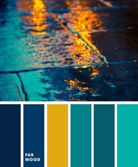 Blue + Teal + Yellow Glow Color Palette Autumn Color Inspiration for home decor, clothing, weddings, artwork Color Palette For Home, Blue Gray Bedroom, Minimalist Dekor, Color Palette Yellow, Color Schemes Colour Palettes, Fall Color Palette, Teal Yellow, Bedroom Color Schemes, Blue Color Schemes