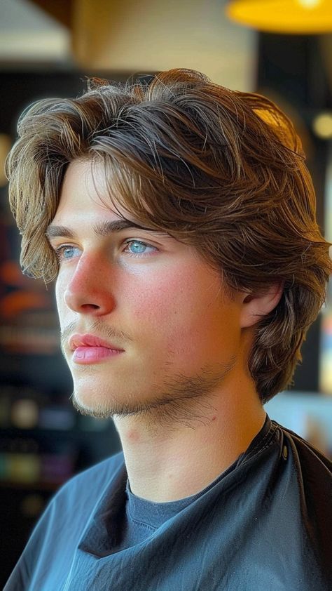 Middle Part Haircut, Guy Haircuts Long, Mens Hairstyles Medium, Wavy Hair Men, Mens Hairstyles Thick Hair, Medium Length Hair Men, Men Haircut Styles, Cool Braid Hairstyles