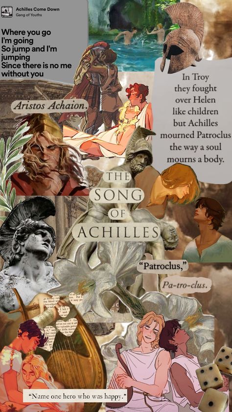 the song of achilles- again- I'm totally not obsessed, I promise Old Poetry, Show Me A Hero, The Song Of Achilles, Song Of Achilles, Achilles And Patroclus, Me Against The World, Gay Books, Personal Library, God Is Real