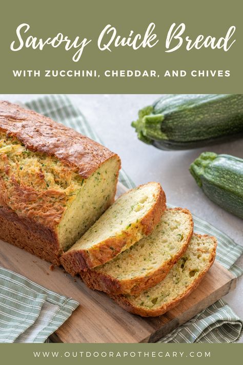 Looking for a savory bread recipe that’s quick and easy to make? Try our Savory Quick Bread with Cheddar, Chive, and Zucchini! Perfect for any occasion. #SavoryRecipes #QuickBread #BakingIdeas All Recipes Zucchini Bread, Cheddar Chive Zucchini Quick Bread, Quick Zucchini Bread, Cheddar Chive Zucchini Bread, Savoury Zucchini Cheddar Bread, Zucchini Cheddar Scones, Savory Zucchini Bread Recipes, Savory Zucchini Recipes, Zichichi Recipes