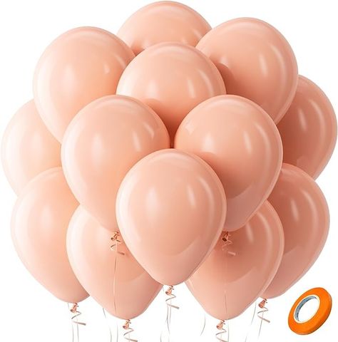 Amazon.com: Bezente Pastel Orange Latex Party Balloons - 100 Pack 12 inch Round Helium Light Orange Peach Balloons for Baby Shower Wedding Birthday Party Decorations : Toys & Games Peach Balloons, Balloons For Baby Shower, Pastel Orange, Baby Shower Balloons, Latex Balloons, Light Orange, Party Balloons, Birthday Party Decorations, Birthday Decorations