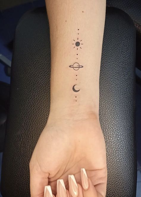 Mini Star Tattoo, Star Tattoo Ideas, Ankle Tattoo For Girl, Planet Tattoo, Simple Tattoos For Women, Tiny Wrist Tattoos, Henna Inspired Tattoos, Star Tattoo Designs, Star Tattoo