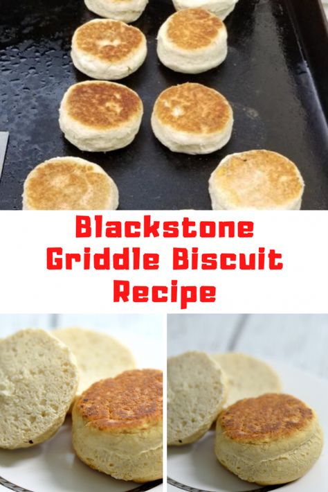 Blackstone Griddle Biscuits Recipe - Guide For Moms Griddle Biscuits, Blackstone Camping, Black Stone Griddle, Griddle Breakfast, Griddle Ideas, Blackstone Breakfast, Outdoor Griddle Recipes, Blackstone Cooking, Griddle Cooking Recipes