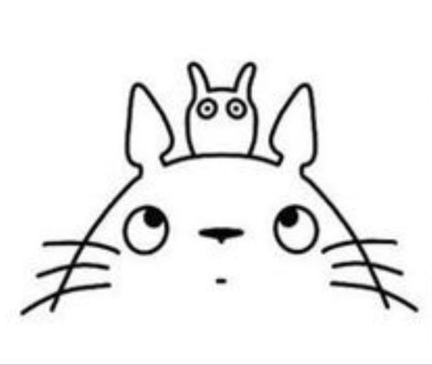 Totoro Outline, Totoro Crafts, Totoro Drawing, Halloween Pumpkin Designs, Easy Love Drawings, Embroidery Template, My Neighbor Totoro, Anime Tattoos, Love Drawings