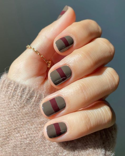 Minimal Nails Art, Winter Manicure, Fall Nail Art Designs, Minimal Nails, Vernis Semi Permanent, Winter Nail Designs, Fall Nail Art, Modieuze Outfits, Funky Nails