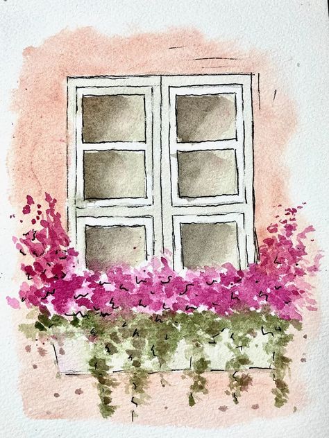 7 Steps to Painting Romantic Loose Florals in Watercolour – Etchr Studio Loose Florals, Painting Romantic, Loose Watercolor Paintings, Watercolor House Painting, Art Learning, Watercolor Paintings Nature, Oil Pastels Painting, Watercolor Beginner, Watercolor Architecture