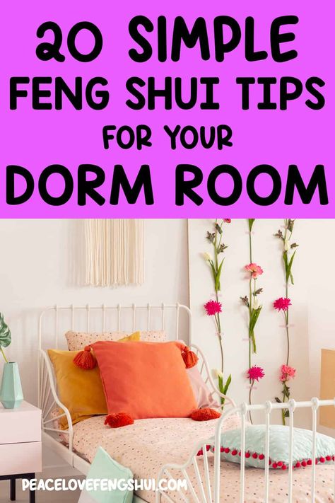 How to Feng Shui a Dorm Room for Success and Positive Energy Feng Shui Dorm Room, Feng Shui Candles, Dorm Room Tips, Feng Shui Your Desk, Feng Shui Bagua Map, Room Feng Shui, Bed Placement, Dorm Room Doors, Feng Shui Bagua