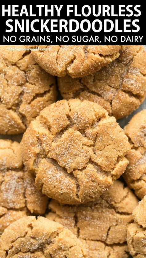 Healthy Snickerdoodle Cookies, Low Sugar Cookies, Snickerdoodle Cookies Easy, Sugar Free Baking, Cookies Healthy, Cookies Gluten Free, Cake Mixes, Snickerdoodle Cookies, No Dairy