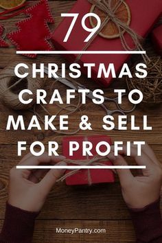 Easy Christmas Crafts To Make, Easy Diy Holiday Crafts, Diy Christmas Crafts To Sell, Diy Holiday Crafts, Christmas Crafts To Make And Sell, Easy Crafts To Sell, Christmas Crafts To Sell, Holiday Crafts Diy, Handmade Christmas Crafts