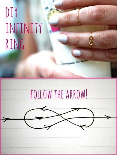 Infinity Rings, Sister Rings, Diy Ring, Bijoux Fil Aluminium, Diy Jewlery, Diy Wire Jewelry, Infinity Ring, Diy Rings, Homemade Jewelry