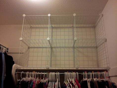 After the "ClosetMaid Wire Cube Shelves"- Wire Storage Cube, Wire Storage Cubes Ideas, Wire Cube Storage Ideas, Cube Storage Ideas, Wire Cube Storage, Basement Storage Organization, Family Management, Closet Refresh, Potato Storage