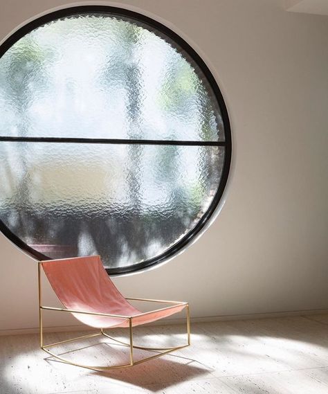 Pink Chairs, Valerie Objects, Glamorous Interiors, Round Window, Timber Panelling, Design Blogs, Bath Room, Decoration Inspiration, Design Living Room