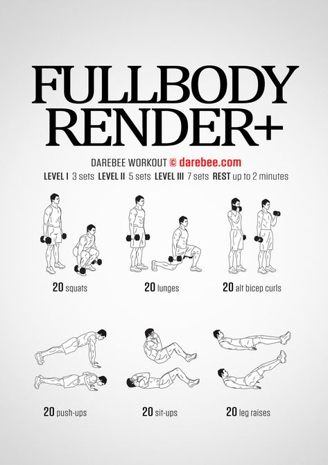 Fullbody Render Plus Hero Workouts, Superhero Workout, Dumbell Workout, Full Body Workout Routine, Fitness Challenges, Exercise Chart, Accountability Partner, Health Workout, Body Challenge