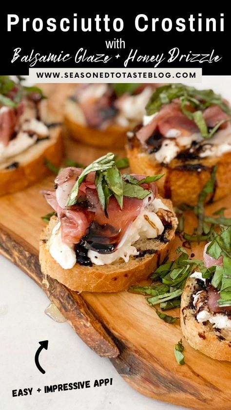 Burrata Crostini, Prosciutto Burrata, Fancy Appetizers, Dinner Thanksgiving, Thanksgiving Dinner Menu, Vegetarian Thanksgiving, Thanksgiving Menu Ideas, Healthy Thanksgiving, Charcuterie Recipes