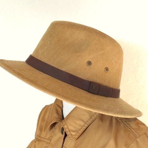 New A True Unisex Kooringal Safari Hat! Your Go-To Hat Protecting Back Of Neck From Environmental Issues-Sun, Insects, Etc- --Quality! One Size Fits Most 59 Cm Design Features True Aussie Protection Hat Crown Leather Band Logo-Embossed Packable And Crushable Upf 50+ Sun Protection Water Repellent Internal Features Breathable Lining-Cotton Sweatband-Padded Cotton Neck Protect Flap In The Back Of The Hat-See Photos Fabric 100% Cotton Waxed Canvas 2023 Lining 100% Cotton Sizes 2-75" Brim Lining 100 Aussie Hat, America Hat, Camo Trucker Hat, Flat Top Hat, Safari Hat, Digital Camo, Denim Hat, Band Logo, Strapback Hats