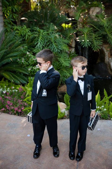 All Black Ring Bearer Outfit, Ring Security Outfit, Ringbearers Outfits, Ring Bearer Outfit Black, Ring Security Ring Bearer, Security Ring Bearer, Ring Security Wedding, Ring Bearer Security, Ring Bearer Ideas