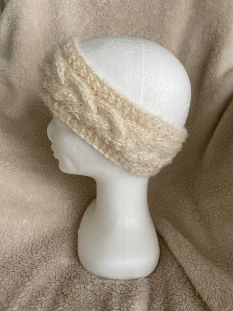 Ear Headbands Winter, Headband Winter, Knit Slouchy Hats, Fur Pom Pom Hat, Headband Ear Warmer, Winter Headband, Cable Knit Hat, Knitted Headband, Fall Hats