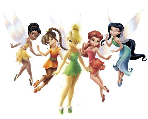 fairys | Fairies Disney Fairies Aesthetic, Tinkerbell Characters, Fairies Movie, Disney Faries, Cheerleader Halloween Costume, Friend Costumes, Disney Dress Up, Tinkerbell And Friends, Tinkerbell Disney