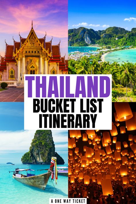 Thailand is one of the most beautiful countries in the world. Click here to see the perfect bucket list Thailand itinerary to explore this gem! #thailandtravel #southeastasiatravel #travelbucketlist | thailand bucket list | thailand itinerary 10 days | 10 days in thailand | phuket thailand | chiang mai thailand | bangkok thailand | travel in thailand | what to do in thailand | where to go in thailand | thailand travel guide | places to visit in thailand | thailand tips | things to do in thailand Travel Bangkok Thailand, Must Visit Places In Thailand, Thailand And Bali Itinerary, Thailand Travel Itinerary 10 Days, Visiting Thailand For The First Time, What To Do In Bangkok Thailand, Places To Visit In Thailand Bucket Lists, Travel To Thailand Tips, 7 Days In Thailand