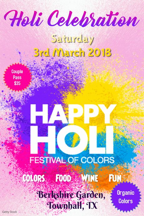 Holi Event, Holi Poster, Holi Festival Of Colours, Holi Celebration, Online Poster, Custom Flyers, Holi Festival, Event Flyers, Color Festival