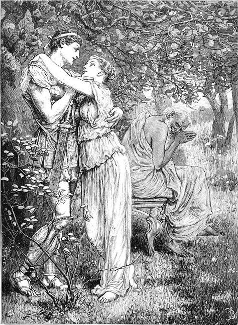 Troilus & Cressida Troilus And Cressida, Victorian Illustration, Hybrid Art, Art Of Love, Literature Art, Digital Art Anime, Ink Illustrations, Horror Art, Art Paint